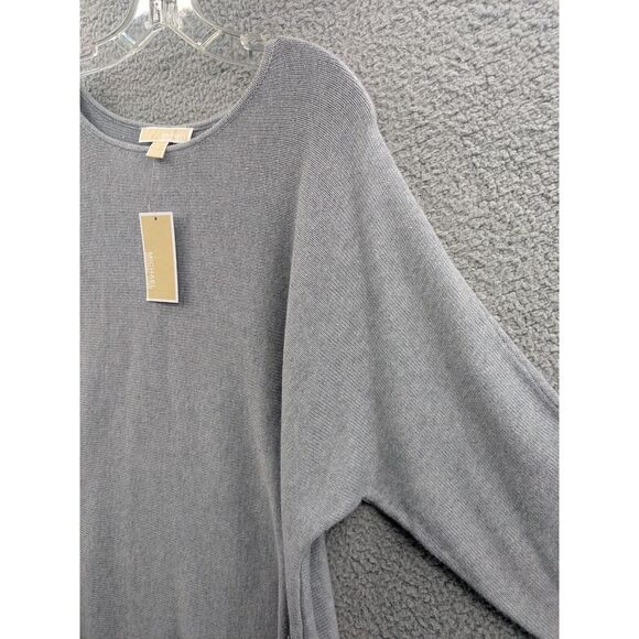 NWT Michael by Michael Kors Pearl Heather Gray Women's 1X Tunic Sweater - Picture 3 of 16